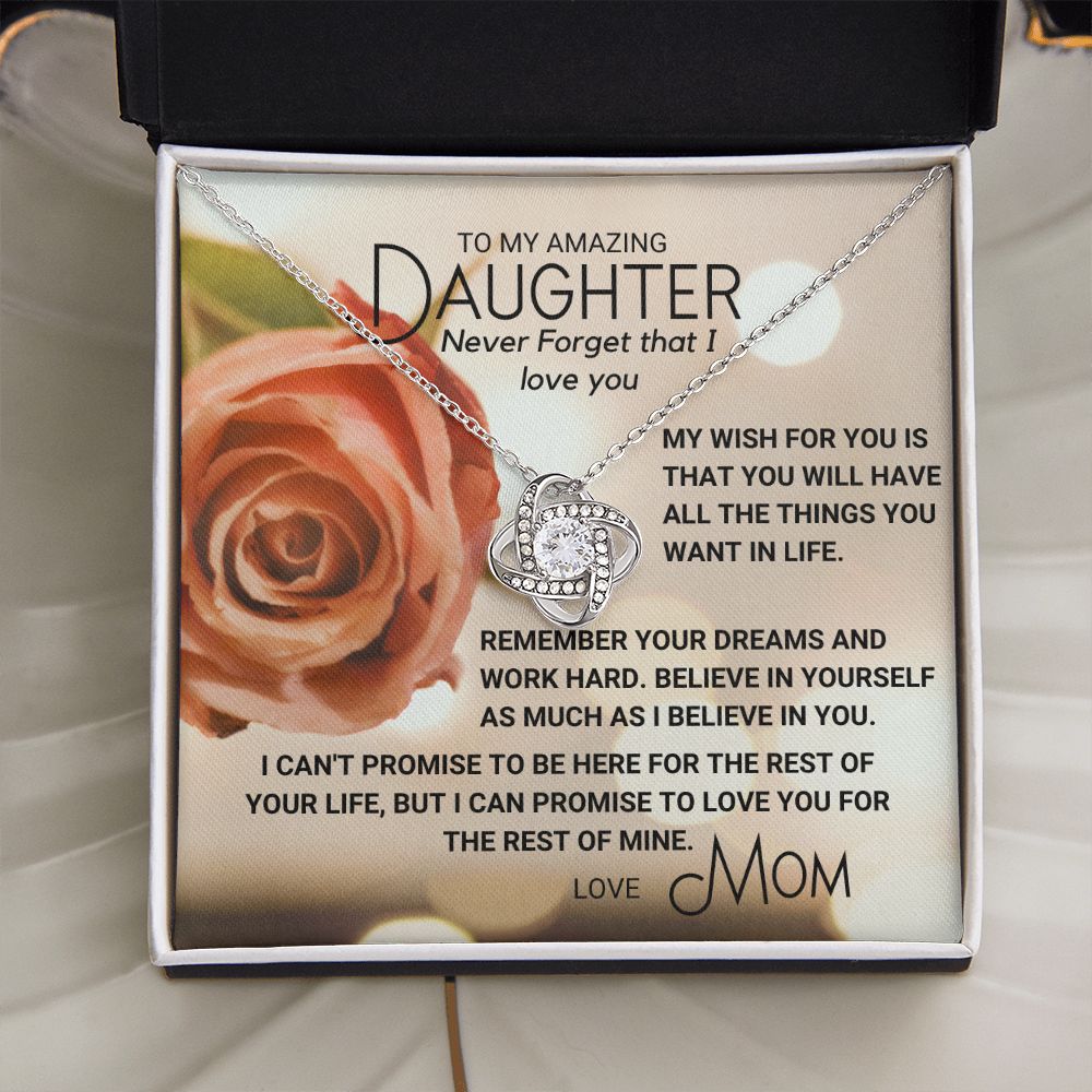To My Daughter - All the Things You Want in Life (ETSY)