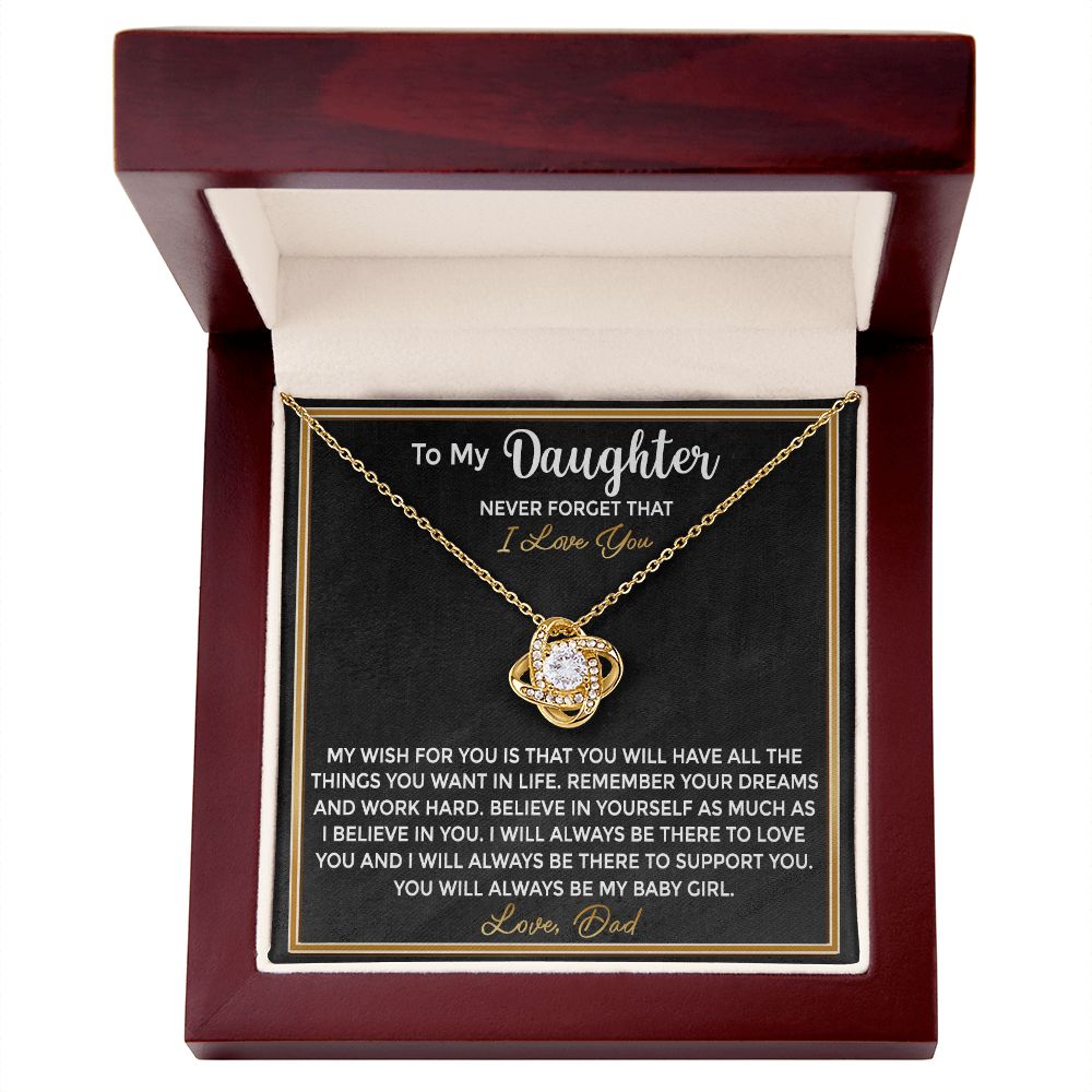 To My Daughter - From Dad Remember Your Dreams and Work Hard