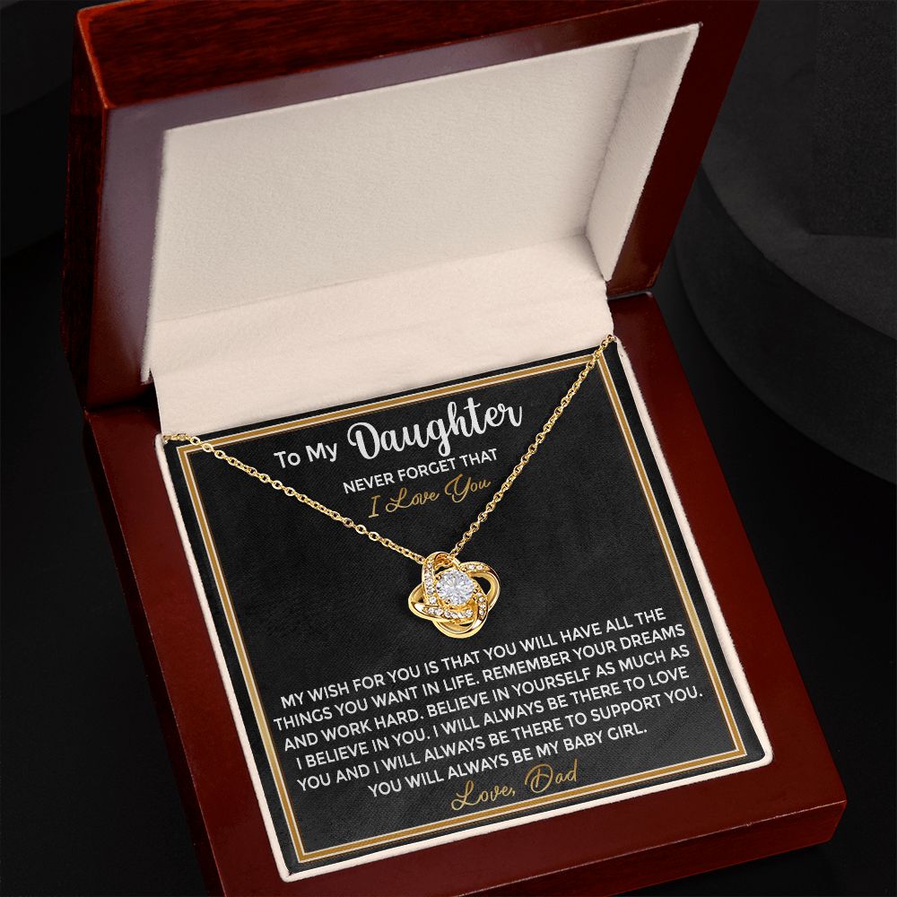 To My Daughter From Dad - Remember Your Dreams and Work Hard (ETSY)