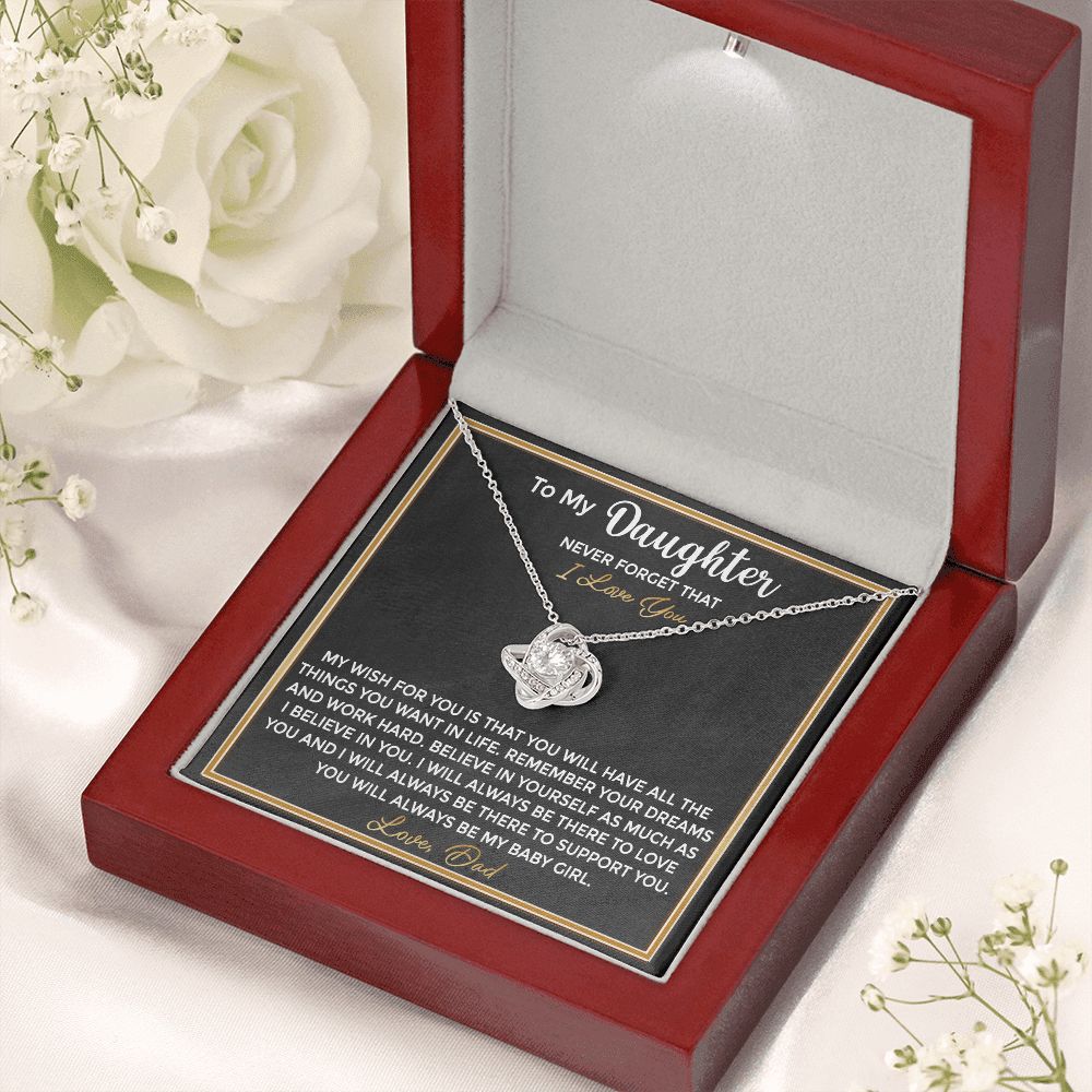 To My Daughter - From Dad Remember Your Dreams and Work Hard