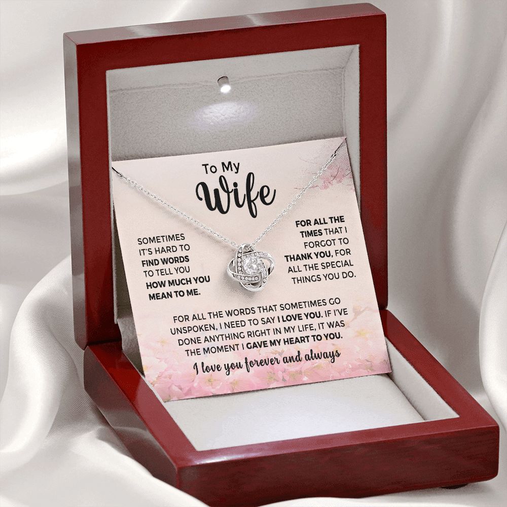 To My Wife - Thank You For All the Special Things You Do(ETSY)