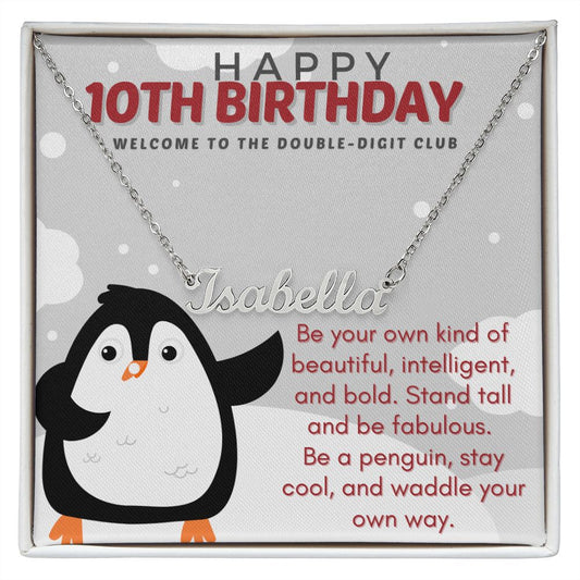 Happy 10th Birthday Penguin (ETSY)