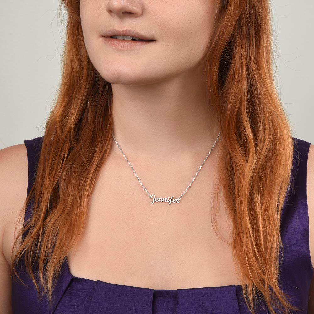 To My Daughter - Amazing Woman You are Today_Personalized Name Necklace