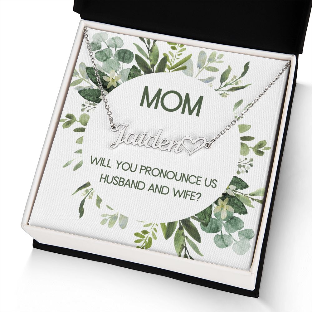 Mom_will you pronounce us husband and wife(ETSY)
