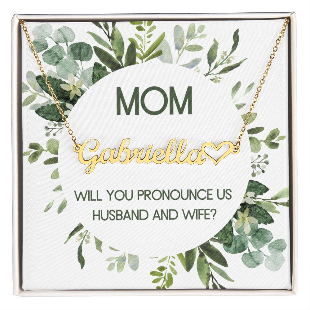 Mom_will you pronounce us husband and wife(ETSY)